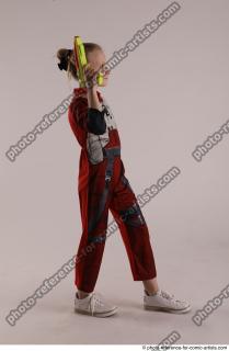 DENISA PILOT STANDING POSE WITH GUN 5